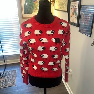 Princess Diana inspired black sheep sweater Red Cute Cupcake